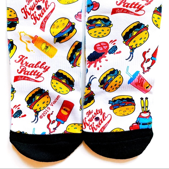 Nickelodeon Spongebob Krusty Krab Odd Sox Socks - Picture 6 of 8